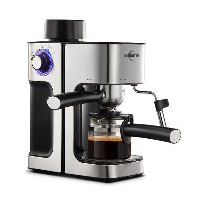 China Hot Selling Home Semi-automatic Coffee Machine Coffee Maker Milk Frother Easy Italian Electric Grinder Espresso Machine for sale