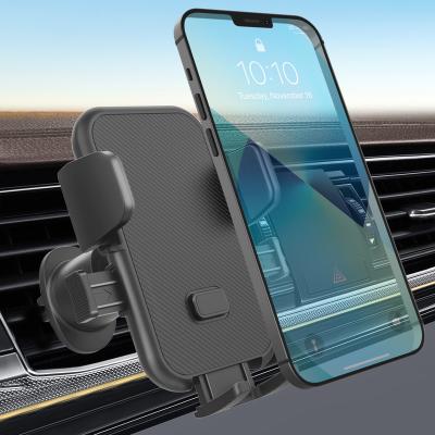 China 360 Degree Universal Adjustable One Touch Air Vent Cell Phone Mount Car Phone Holder Universal Rotatable Mobile Holder for sale