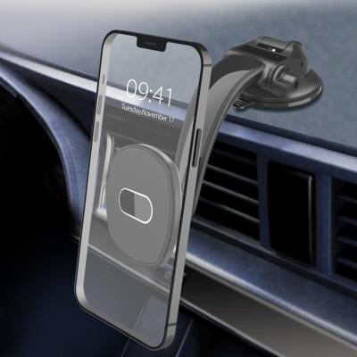 China Adjustable Universal Magnetic Phone Holder Mount Phone Cup Suction Dashboard Car Mobile Holder for Iphone 12 for sale