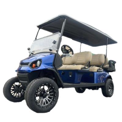 China Golf place factory produces cheap high quality 6 seat new power electric golf carts electric classic car for hotel resort for sale