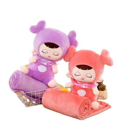 China The new home decoration koi doll air conditioning is wholesale plush toy manufacturers nap the pillow covering can be customized LOGO for sale