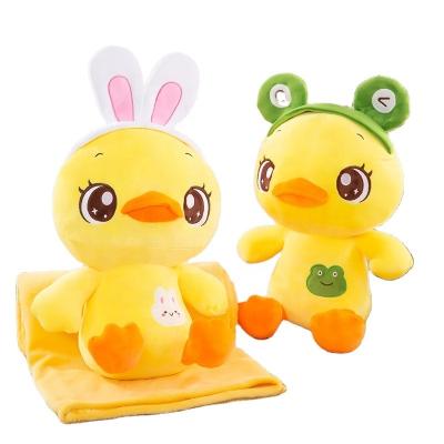 China Home Gift Covering Duck Rabbit Duck Air Conditioned Stuffed Animal Nap Air Conditioned Toy Frog Home Decoration for sale