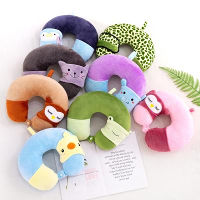 China Promotional Gifts New Products PP Cotton Kawaii Soft Plush Stuffed Neck Pillow U-Shaped Visor for sale