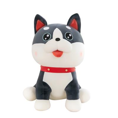 China Fasion wholesale stuffed animal toy dog ​​plush toy sitting position quality funny cute realistic husky plush with cheapest price for sale