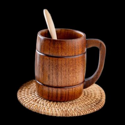 China Europe Wooden Barrel Mug-Personalized Wooden Beer Mug Gift  for a man gift for friend for sale