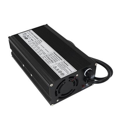 China Popular certificated lithium ion lifepo4 33.6v 29.6v 16A lead acid battery charger for forklift rv car motorcycle E-bike or e-scooter for sale