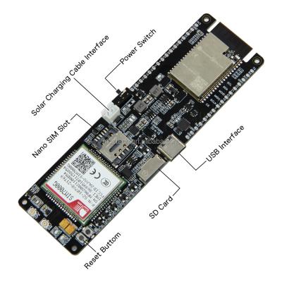 China M2M IOT Cargador de tarjetas de crédito LILYGO 16MB T-SIM7000G TTGO ESP32-WROVER-B Chip Modulo inalámbrico 18650 en venta