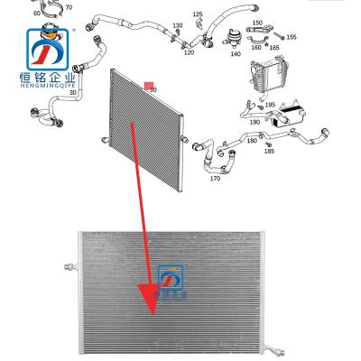 China Auto Part Aluminum Radiator Water Cooler For W205 C180 C200 C300 4MATIC 0995002003 for sale