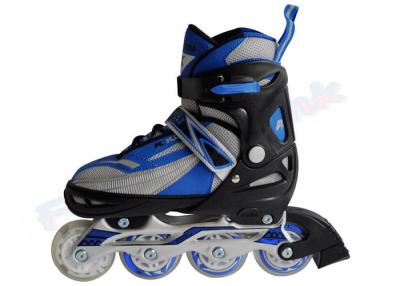 China Men’s Outdoor 4 Wheel Inline Skate Shoes / Roller Speed Skates with Aluminum Frame for sale