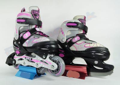 China Adjustable Girls and Boys Ice Skates / Ice Skating Boots with Pro Blades for sale