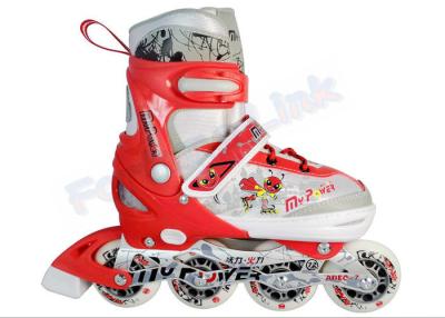 China Patines ajustables de frenado de las cuchillas del rodillo de los patines en línea del hockey de la seguridad del diseño de cuatro ruedas en venta