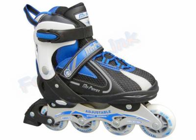 China Patines en línea de cuero con el botón ajustable, patines en línea del hockey del PVC de la velocidad de los adultos en venta