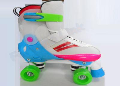 China Colorful Comfort Stretch Lining Quad Roller Skates / Adjustable Skate Shoes with  Plastic Frame for sale