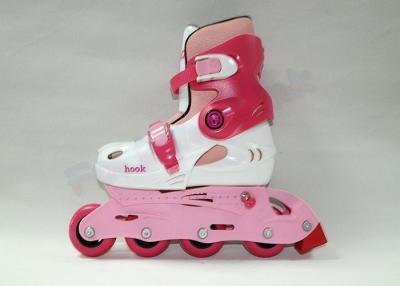 China Combo Kids Rollerblades Adjustable Roller Skates 4 Wheel Pink or Custom Color for sale