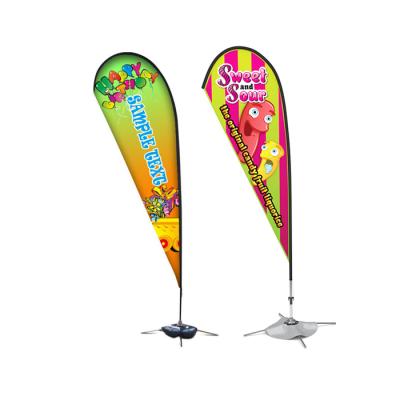 China FLYING Outdoor Event Fiberglass Flagpole Wind Flying Feather Flag Advertising Teardrop Flag Banners for sale