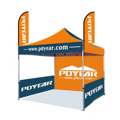 China Outdoor Display Custom Promotional Logo Printed Advertising Marquee Tent 3X3 Canopy Pop Up Gazebo for sale