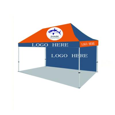 China Wholesale Outdoor Display RTS 10x15ft 3x4.5m Pop Up Canopy CustomTrade Exhibition Advertising Folding Tent With A Back Wall for sale