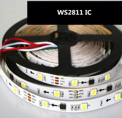 China White LANDSCAPE DC12V 60leds/m SM16703 WS2811 IC Warm White Individually Addressable LED Strip for sale