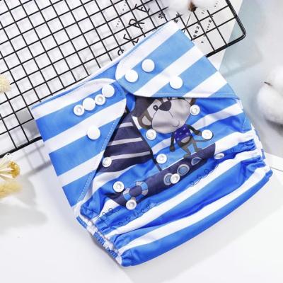 China Best Quality Container Washable Disposable Cloth Baby Absorbency Diapers Printed Reusable Diapers In Korea for sale