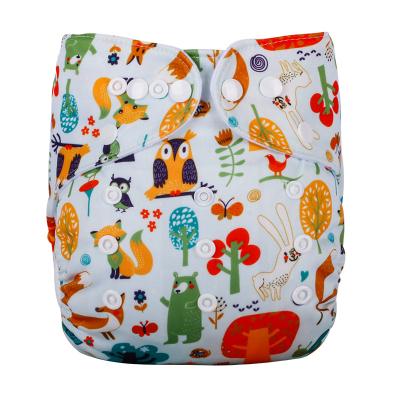 China High Quality Washable Eco-Friendly Organic Disposable Cloth Baby Diaper Bag Printed Reusable Diapers for sale