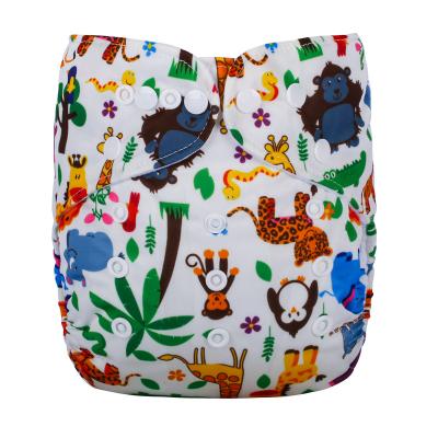 China Printed Reusable Nappies Baby Diaper Pants Washable Sensitive Water Based Cloth Diaper Pants for sale