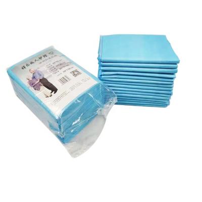 China Larger Super Soft Adult Medical Disposable Nonwoven Incontinence Extra Plain Weave Under Pads for sale