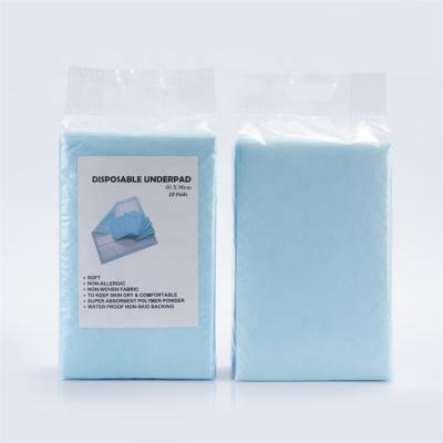 China Printed Comfortable Waterproof Incontinence Disposable Underpads Bed Pads For Adults for sale