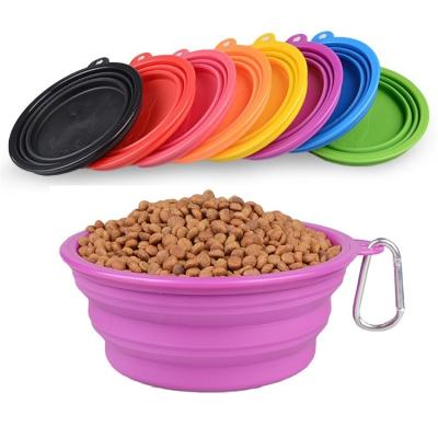 China Wholesale Viable Portable Collapsible Silicone Water Bowls Portable Pet Driver 350ml Pet Dog Water Bowl for sale