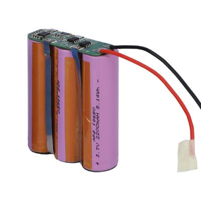 China Good Quality Cylindrical Toys OEM Discharge 3C 18650 Battery Pack 11.1V 2600MAH Compressor Lithium Battery Pack for sale