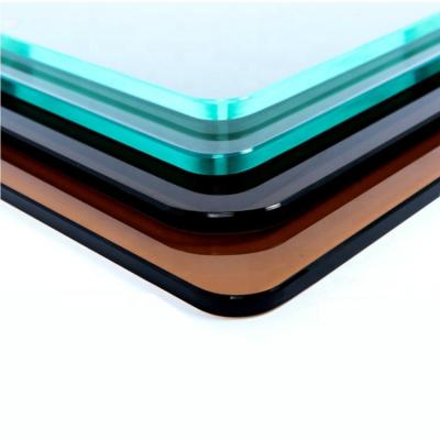 China 12.76mm 6.38mm 10.38mm Polished Edge Balustrade Glas Modern Clear Glass Building Safety Laminated Glass for sale