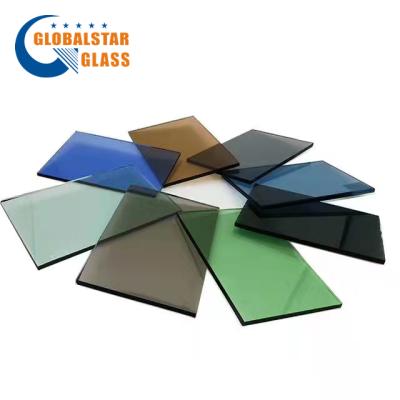 China Float yard factory price clear and tinted glass stained glass for door building stained glass glass for sale