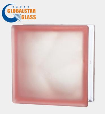 China Yard China factory factory misty cloudy clear pink blue green sapphire glass brick price for sale