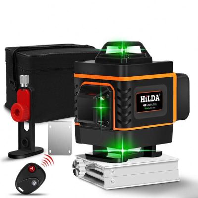 China Yes Self-Leveling HILDA 3D/4D Laser Level 360 Horizontal And Vertical Cross Laser Super Powerful Green Level for sale