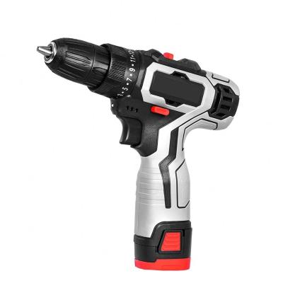 China Home DIY cordless drill hand drills multi-function rechargeable two-speed lithium battery electric impact drill for sale