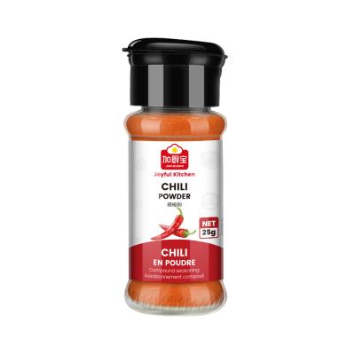 China OEM Hot Organic Red Chilli Powder Seasoning 25g In Bottle for sale