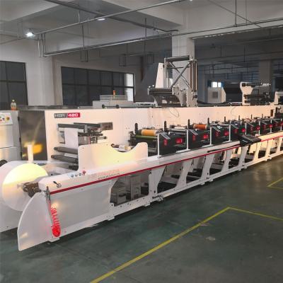 China Factory Roll To Roll Plastic Bag High Speed ​​Rice Bag Logo Flexo Printing Machine for sale