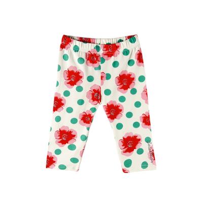 China 2021 Factory wholesale spring girls comfortable cute pants anti-pilling new and summer casual fashion flower printed children's clothing for sale