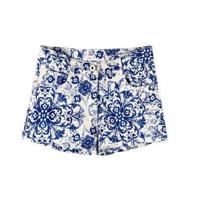 China Wholesale Custom Summer New Sportswear Manufacturer Girls Soft Printed Shorts Breathable Basic Loose Casual Cotton Spandex for sale