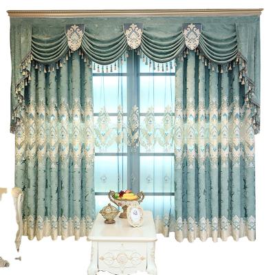 China High Grade Net Curtain Blackout Embroidered Living Room Curtain Window Screen for sale