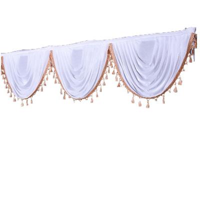 China Fire Retardant Wedding Props Velvet Backdrop Gauze Pile Curtain Wedding Ceremony Decoration Velvet Stage Main Curtain for sale