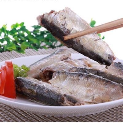 China High Quality 155g Canned Canned Seafood Sardine Fish In Vegetable Oils for sale