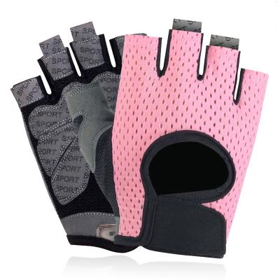 China Customized Logo Weightlifting Gym Hand Protector Gym Training Glove Grips Hooks Workout Half Finger Fitness Mitts for sale