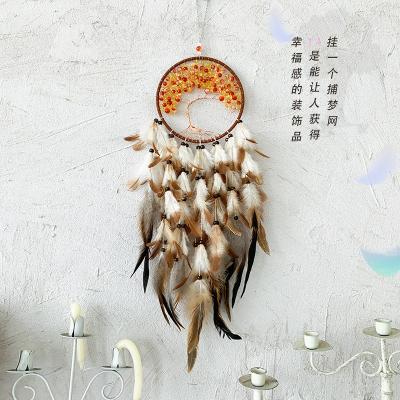 China Feather minimalist fashion handmade dream catcher for room home decoration art, craft dreamcatcher for sale