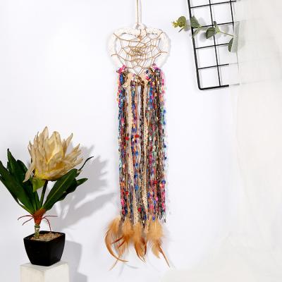 China Minimalist White Dreamcatcher Hanging Heart Leave Valentine's Day Sue Room Feather Dreamcatcher for sale