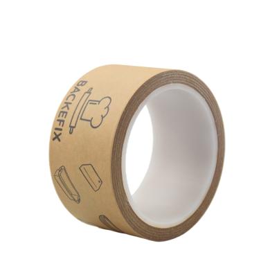 China Factory Sales Direct Brown Kraft Self Adhesive Paper Tape Packaging Tape Waterproof for sale