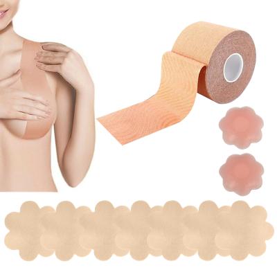 Κίνα Breathable Lift Tape Underwear Sporty Breast Tape With Adhesive Reusable Silicone Breast Petals Bra Boob Tape προς πώληση