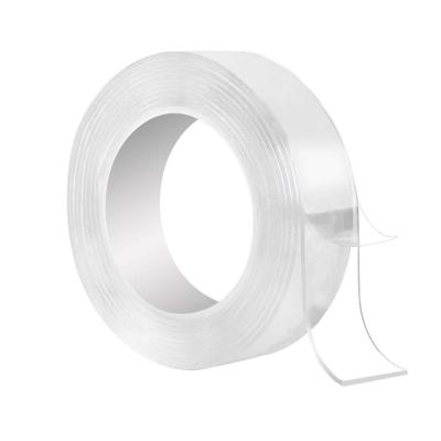 China Hook And Loop Waterproof Transparent Waterproof Clear Removable Double Sided Nano Gel Tape Te koop