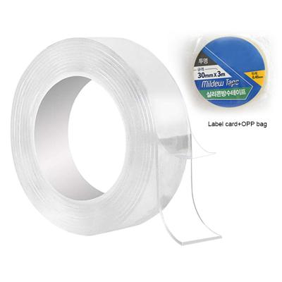 China Free Sample EONBON Super Clear Waterproof Round Washable Adhesive Tape Waterproof Nano Double Sided Tape Te koop