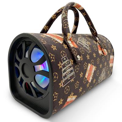 China 6.5inch Special Handbag Bluetooth Speaker Colorful Light Display Screen Portable Wireless Handbag Speaker for sale