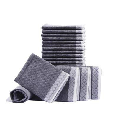 China Sustainable Disposable Bamboo Pet Training Charcoal Puppy Pads for sale